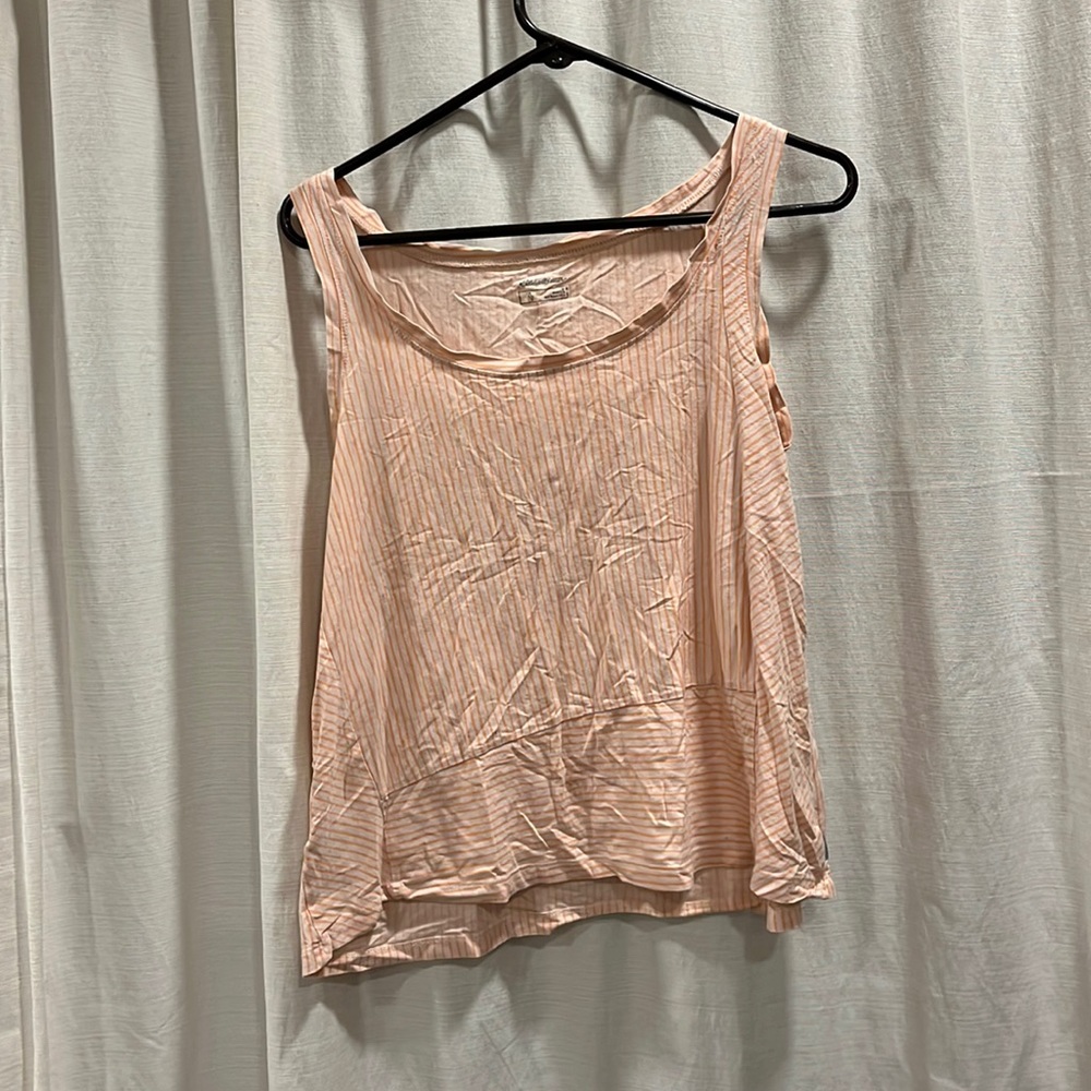 Stripy pink tank top from Eddie Bauer